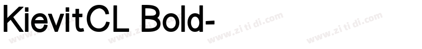 KievitCL Bold字体转换